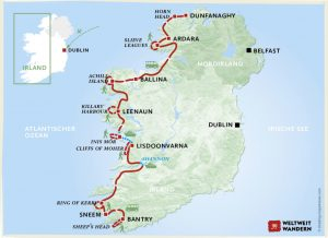 Westliche Küstenroute Irland - The Antlantic Wild Way